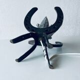 Brutalist iron lamp
