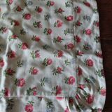 Vintage cushion cover floral cotton fabric 60 x 65 cm