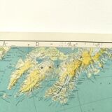 Carte vintage Islande Groenland Canada 1968
