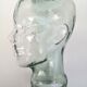 Glass head, vintage- marotte