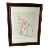 Lithograph by Jean Cocteau