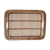Plateau rectangulaire rotin
