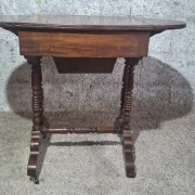 Table de couture victorienne anglaise à abattants, XIXe siècle
