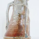 Vintage ceramic stoneware pitcher from the 1950s-1960s design.