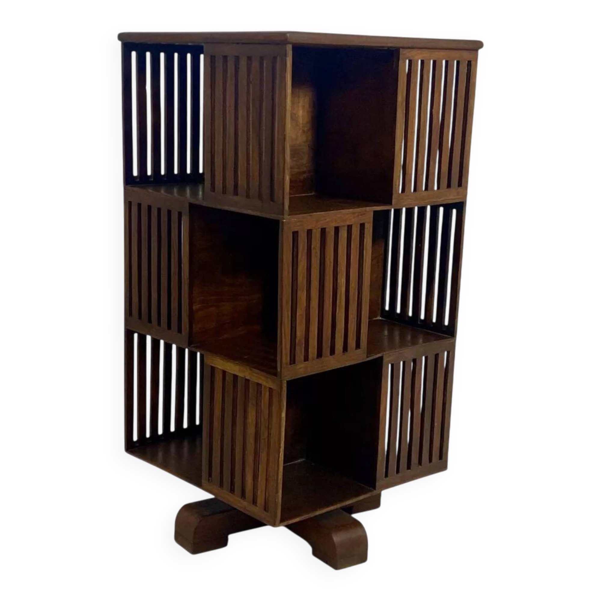 Vintage rotating library, mid 20th century
