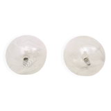 Pair of Postmodern Spheric Glass Table Lamps by Lino Tagliapietra for La Murrina