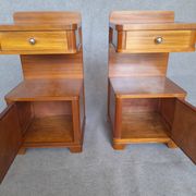 Art Deco bedside tables in pairs