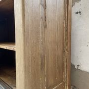 Large row of solid oak loom sliding doors