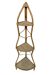 Rattan corner shelf from the 60s Italy