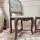 Armand henry pair of natural wood chairs stamped from the regency period