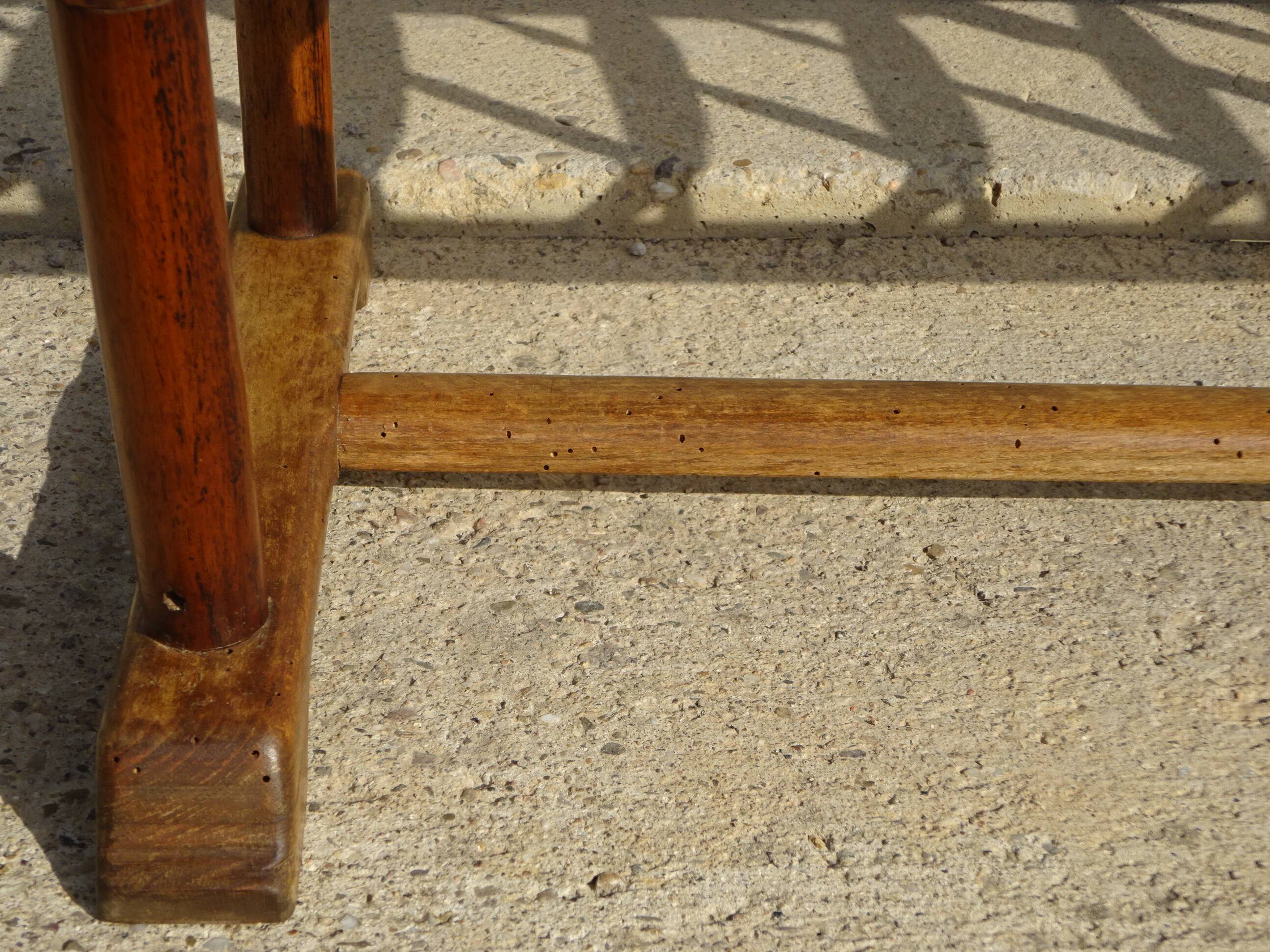 Solid walnut baby cot