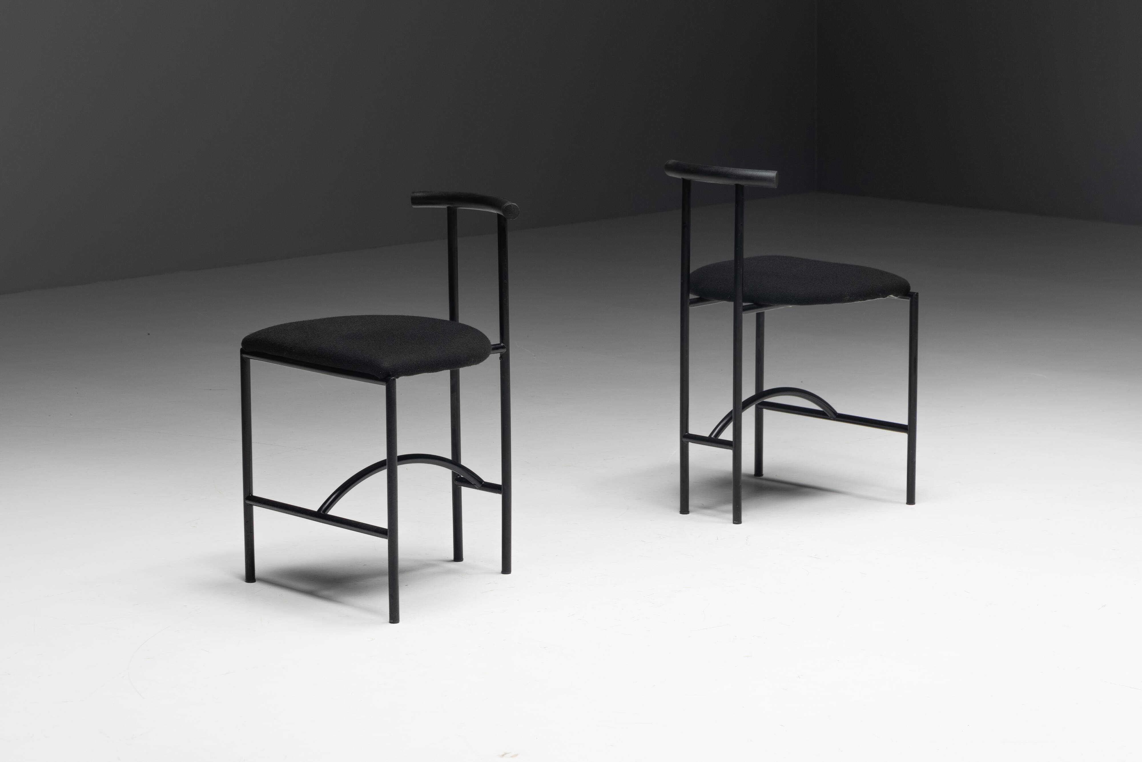 Postmodern "Tokyo" Dining Chairs by Rodney Kinsman for Bieffeplast, Italy, 1980s