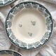 3 ironstone soup plates "Milan" Creil and Montereau