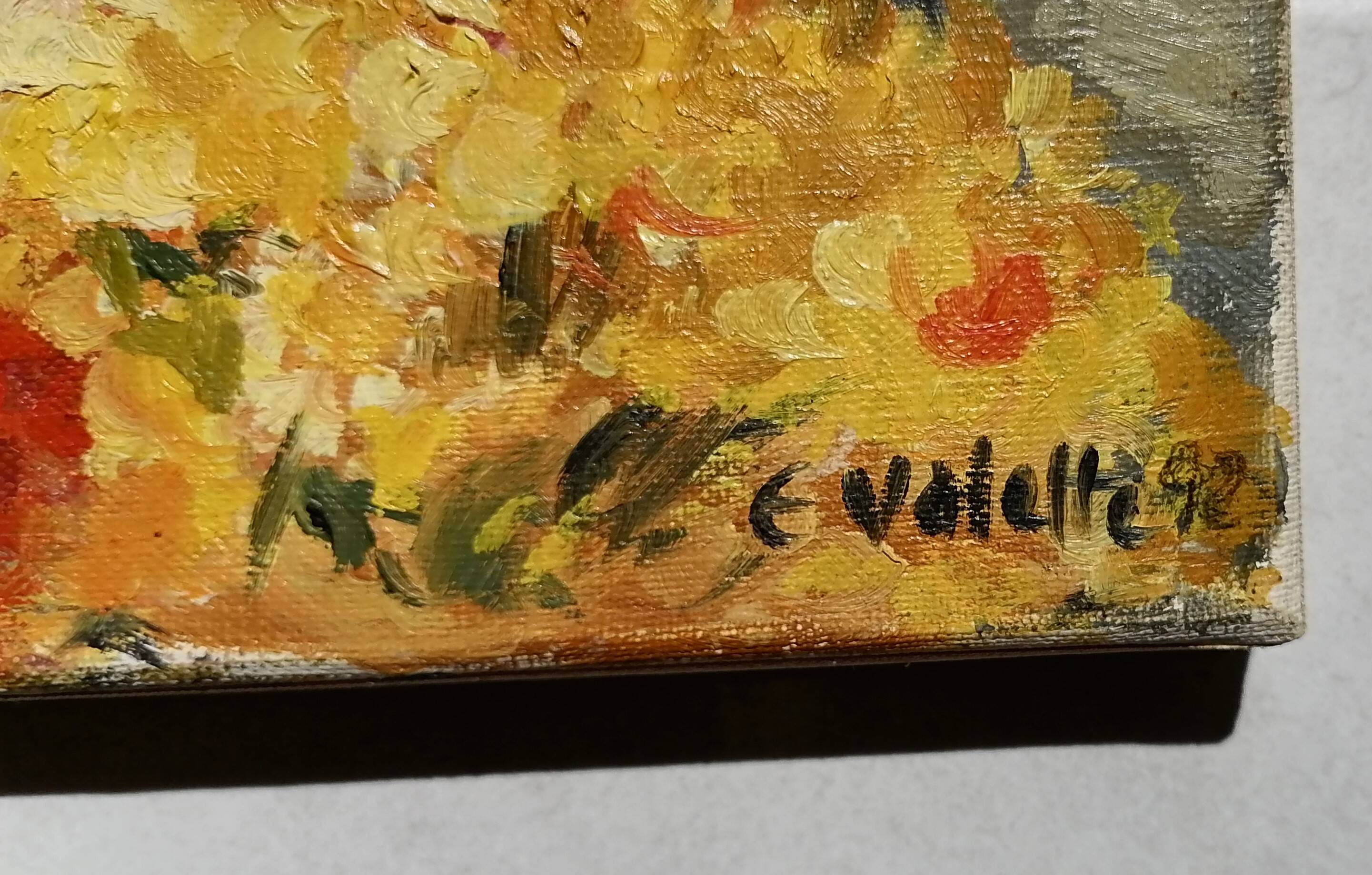 Painting "the flower market" by Béziers