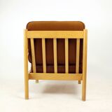 Elegant Lounge Chair In Oak, Czechoslovakia 1960s, 4 Available