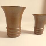 Pair of sandstone vases 60s