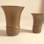 Pair of sandstone vases 60s
