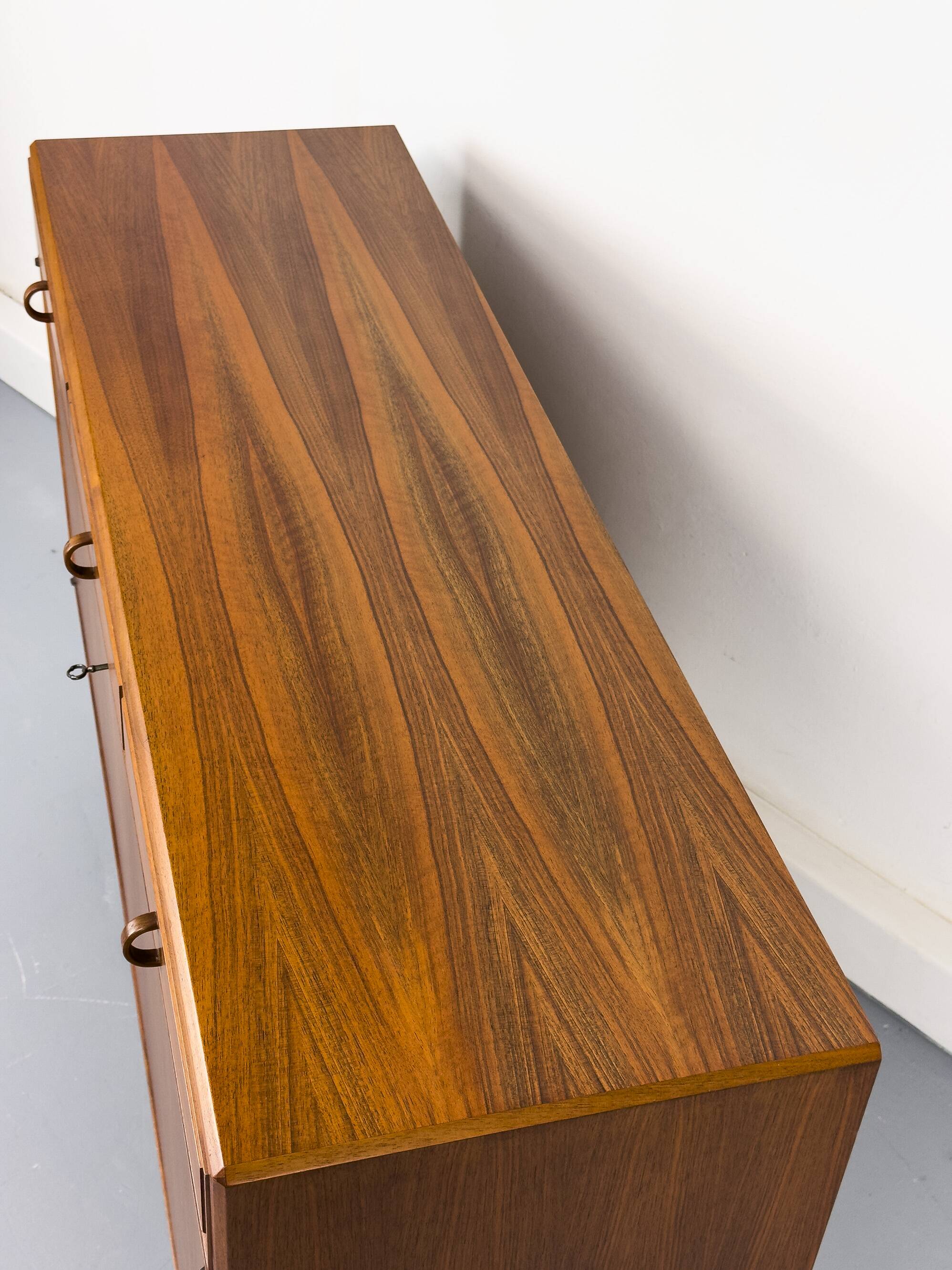 Walnut Sideboard with Drawers by Bertil Fridhagen for Bodafors, 1961