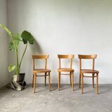 Set of three bistro chairs