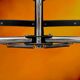 Folding rolling dessert trolley in white formica and chrome metal – 1950s-60s