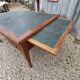 Vintage double-sided mahogany desk