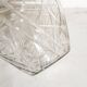 Vase en verre transparent forme boule style art déco