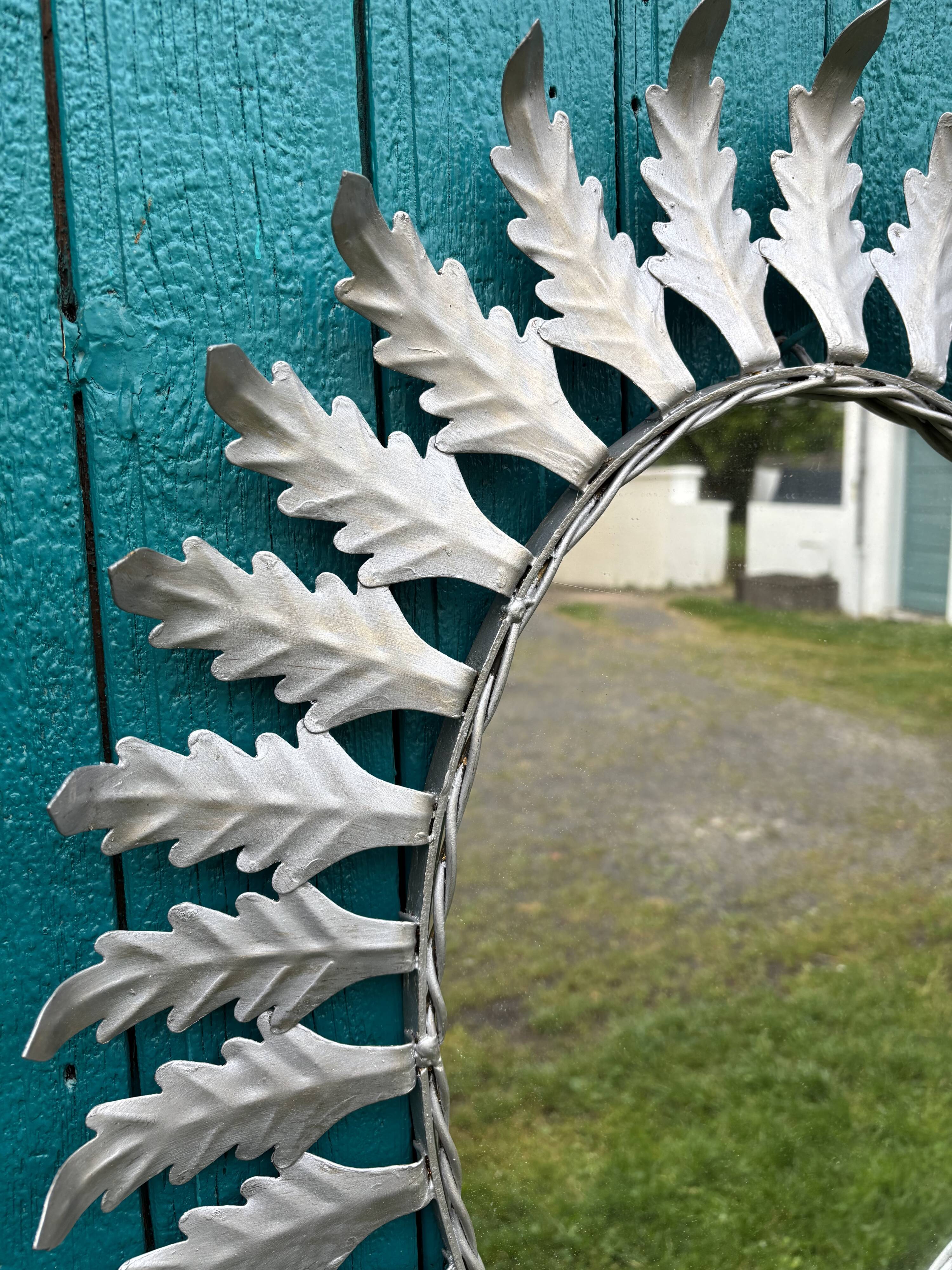 Miroir soleil Sunbunst vintage métal 1960