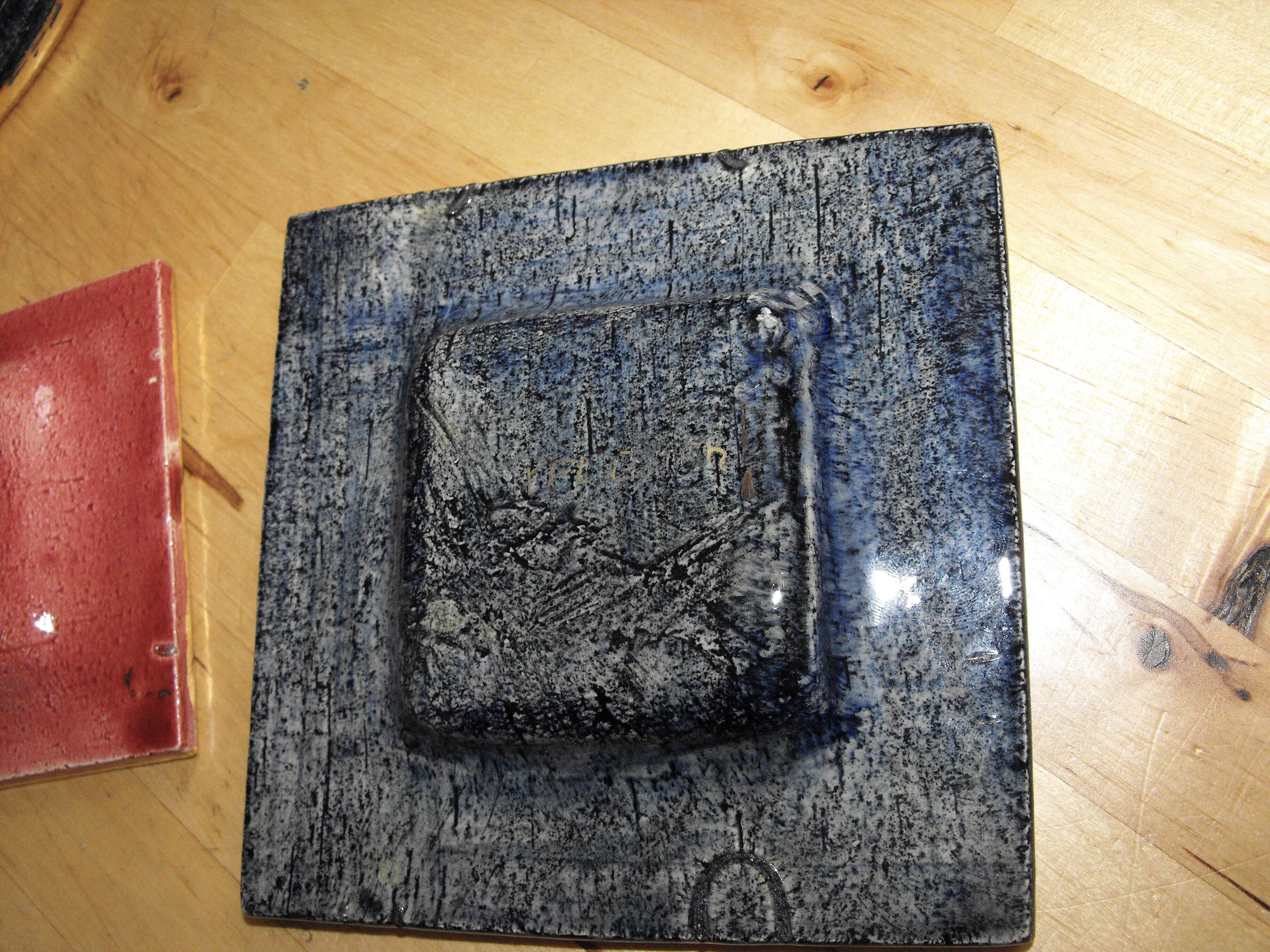 Lot of 3 empty ceramic pocket by Georges Pelletier Vallauris .