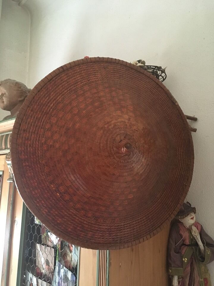 Old Asian flat hat