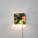Brutalist glass wall light, The Netherlands 1970’s