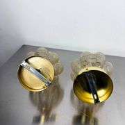 Pair of bubble glass sconces – Helena Tynell style, Germany 1970s
