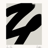 Framed abstract giclee art print 50x70cm