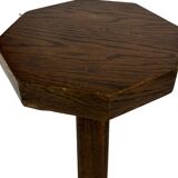 Vintage wooden set of  hexagon side tables/plant tables from the 70s