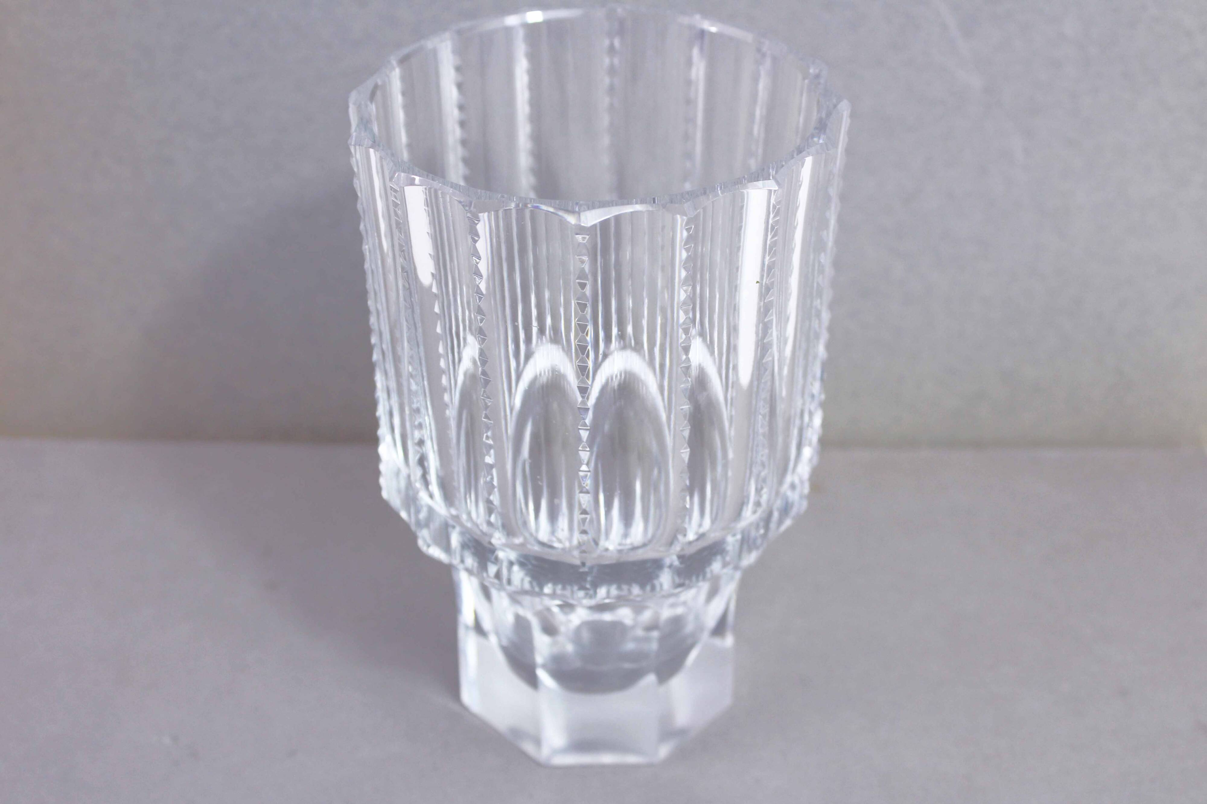 Vase vintage en cristal