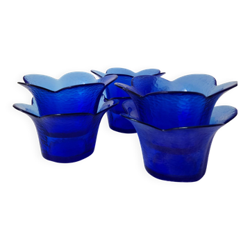 Set of 6 vintage crystal bowls "Fiorina" 70s - Villeroy & Boch