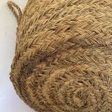 XXL woven straw basket
