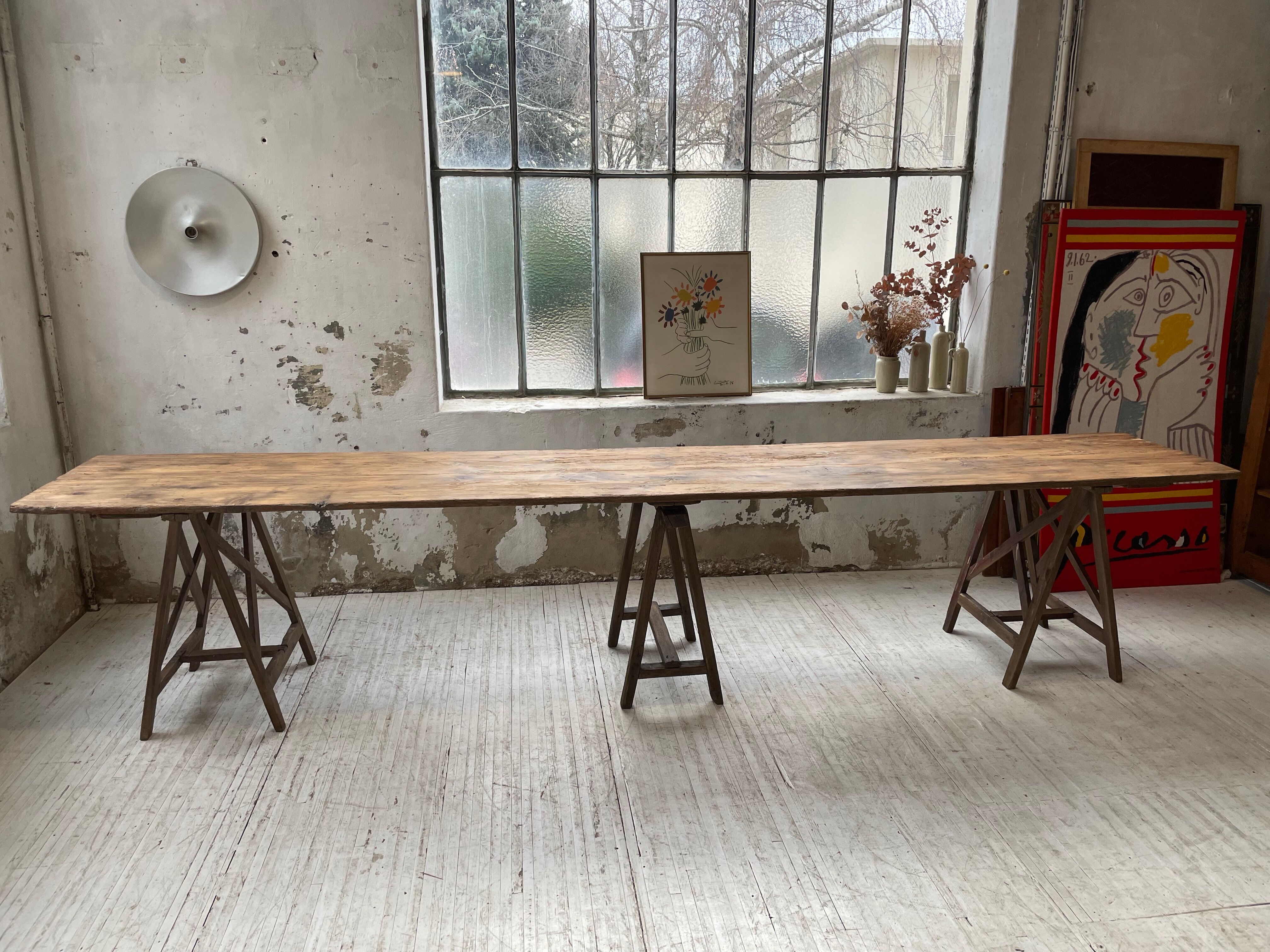 Guinguette table XXL 4m trestles