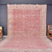 Tapis vintage Oushak turc sku2365