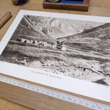 The barns of Moudang, Hautes-Pyrénées, photo printed in 1937.