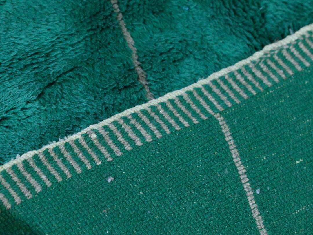 Tapis marocain vert - Tapis sur mesure 2.5/1.5cm