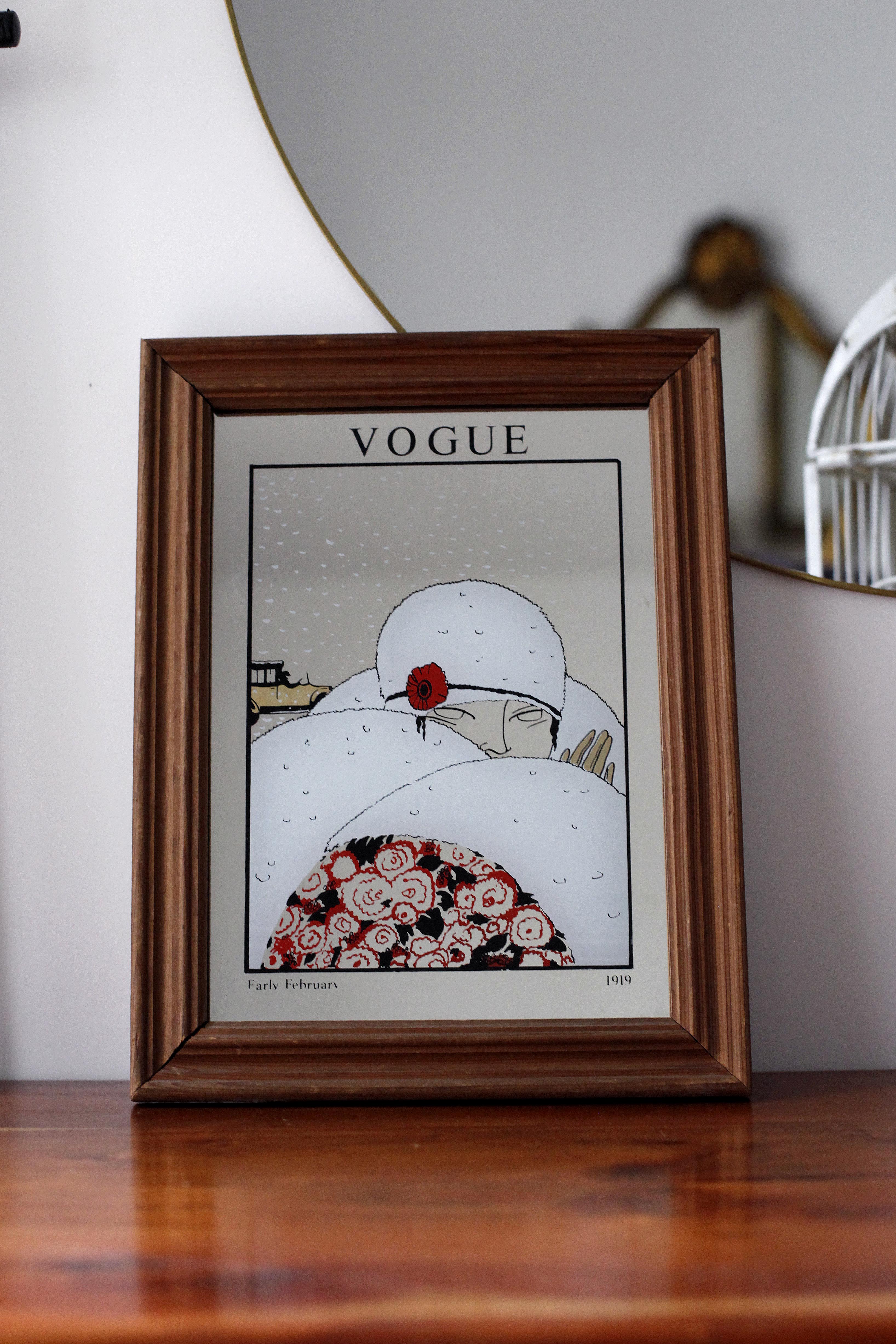 Screen printing mirror vogue 1970/80