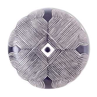 Traditional African tribal shield Bamiliké, wooden, wall décor