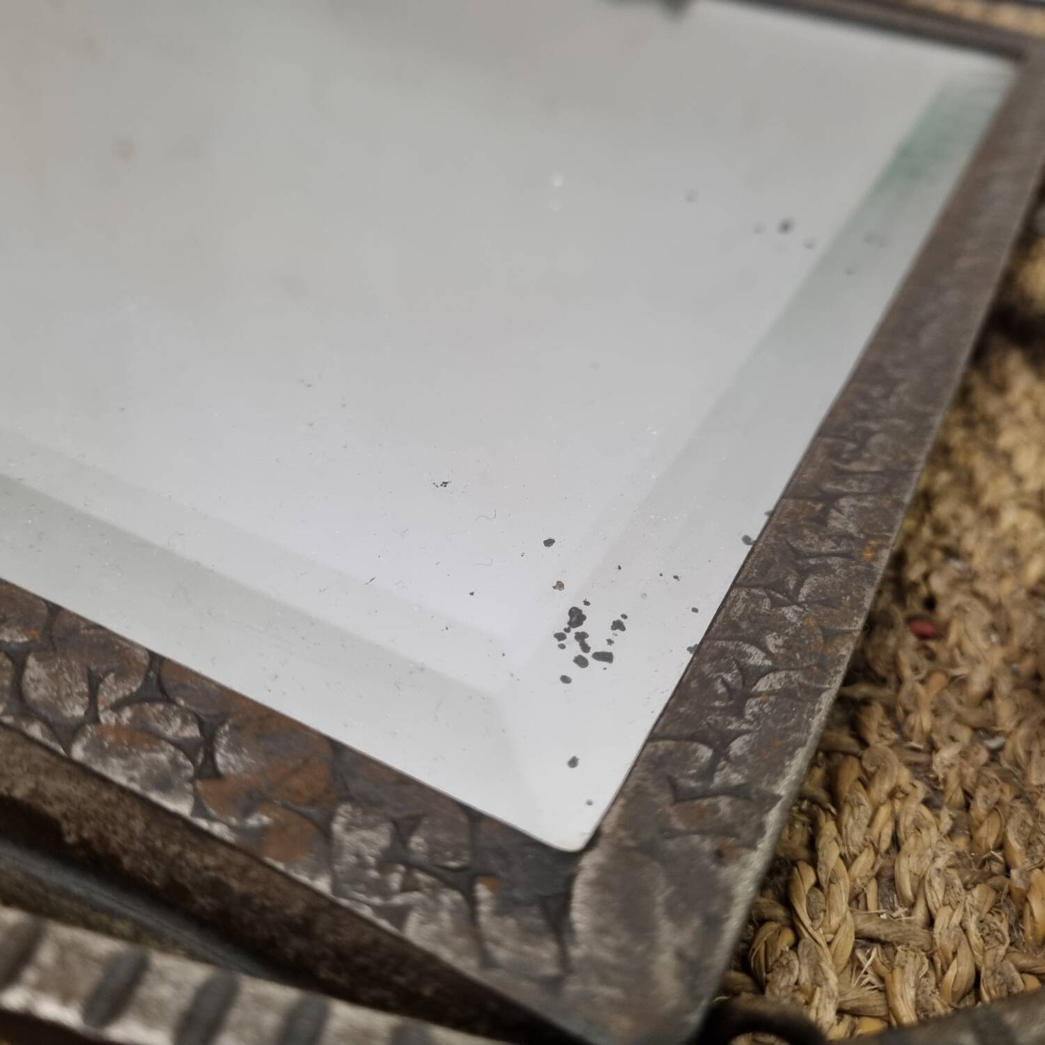 Art Nouveau beveled mirror (69X47cm)