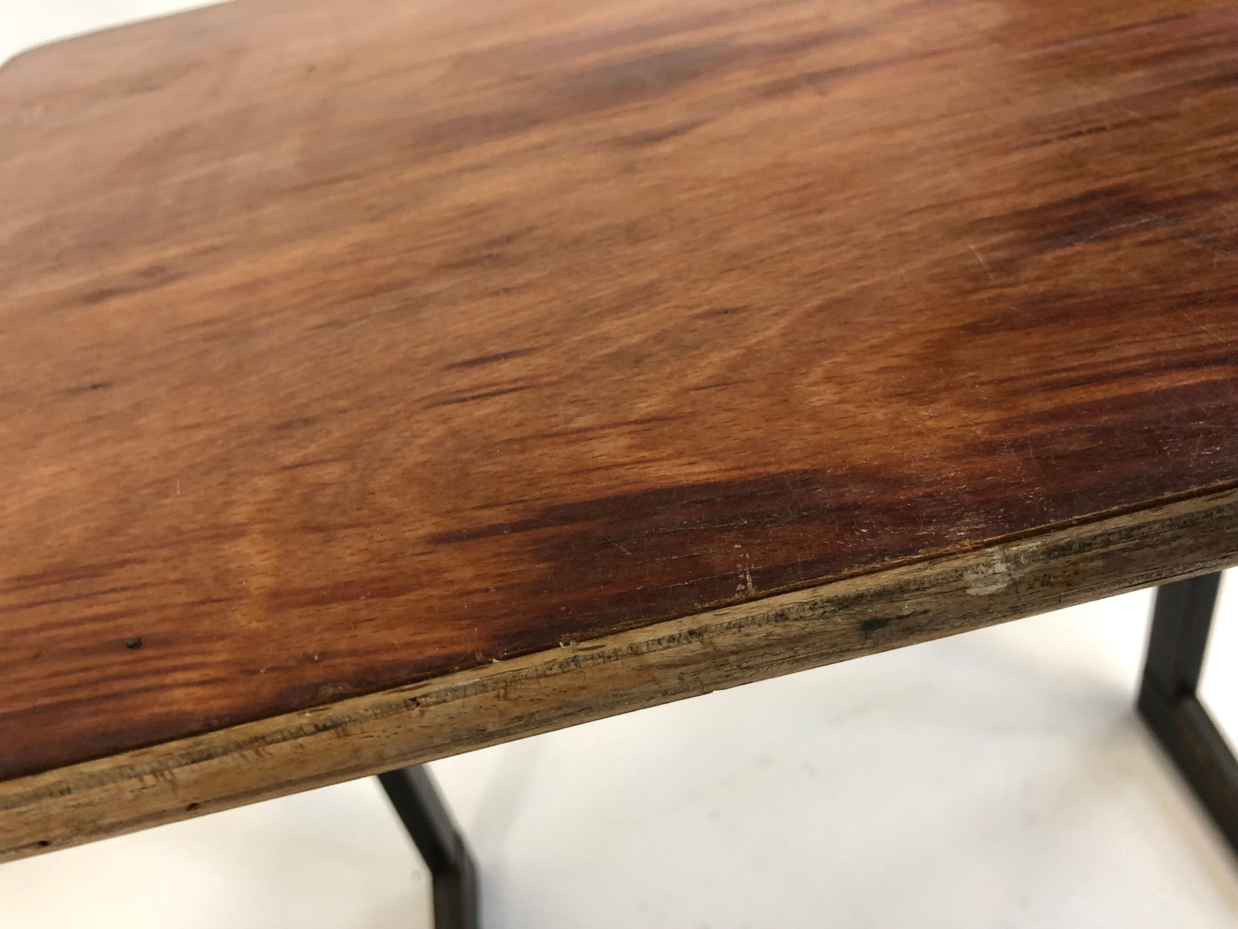 Vintage school Friso Kramer with Chair flesh compass work table