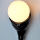 Black ceramic snail and white opaline sconce, France, 1980