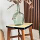 Tabouret en bois et Formica vintage