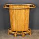 20thc italian standing bamboo tiki bar c.1960