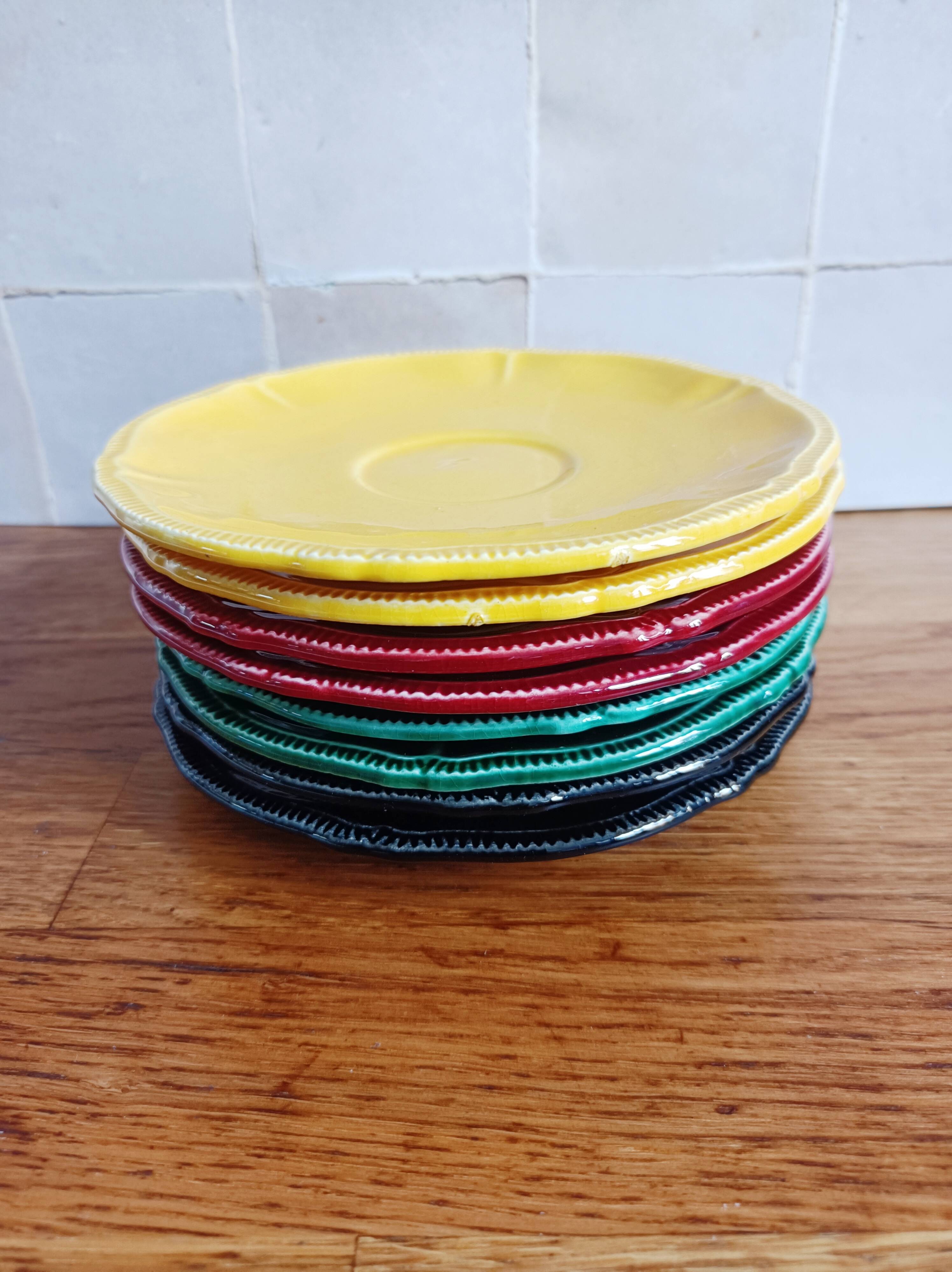 Lot de 8 tasses à café Longchamp multicolore