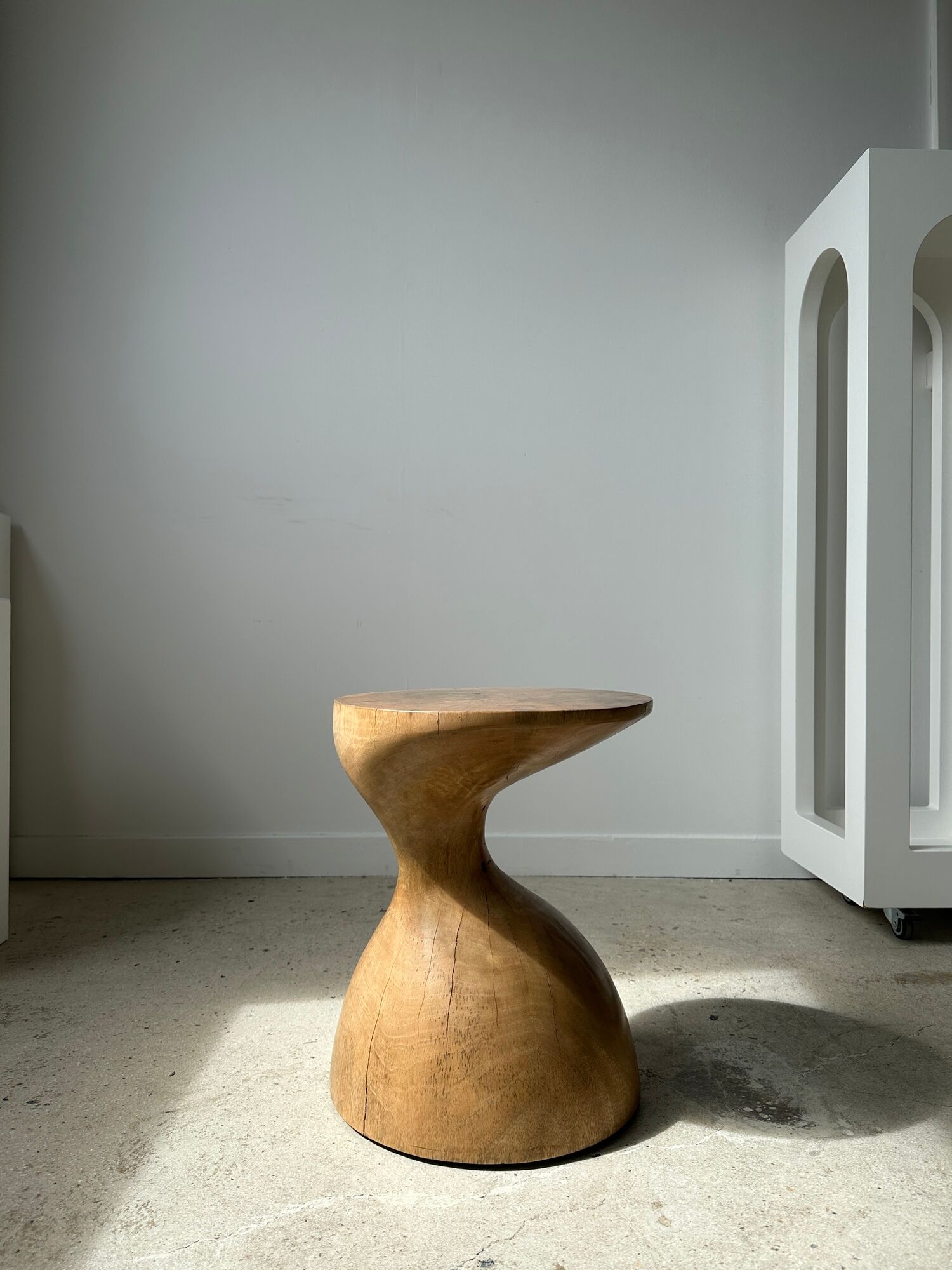 Solid wood sofa end