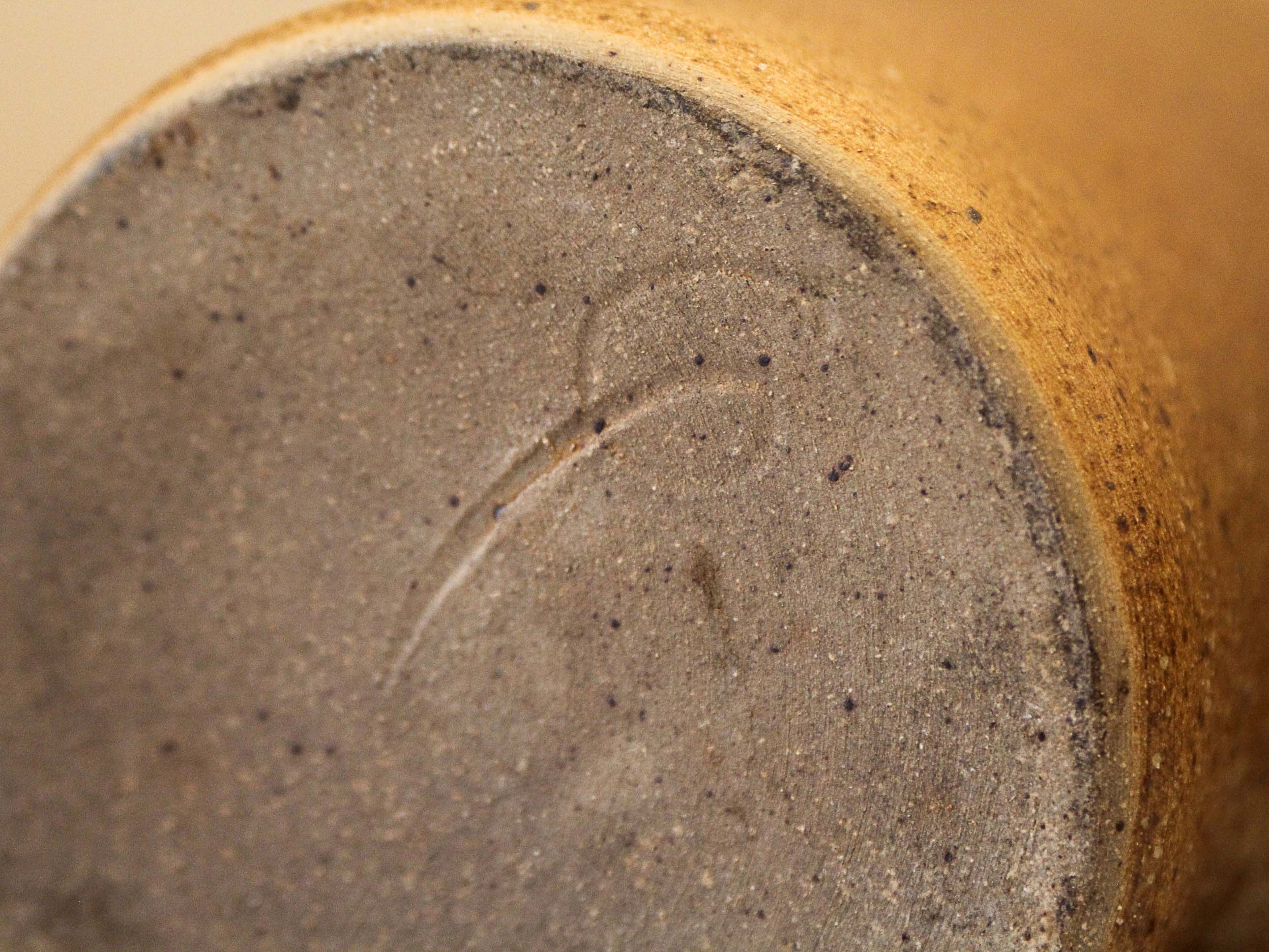 Pitcher in sandstone pyrity signed